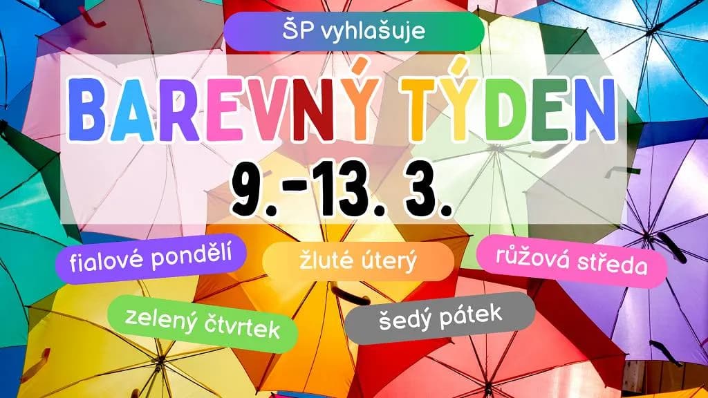 Školní parlament vyhlašuje Barevný týden 🧮