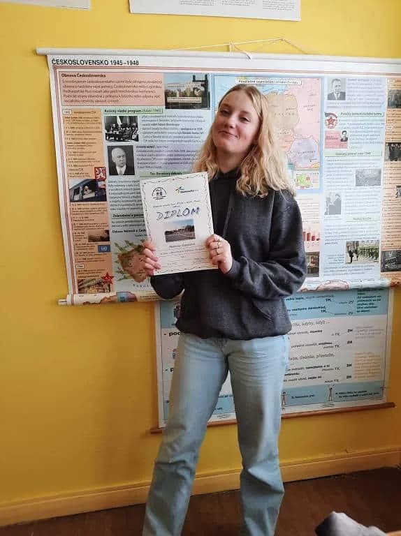Fotografie z článku: Úspěch v okresním kole dějepisné olympiády