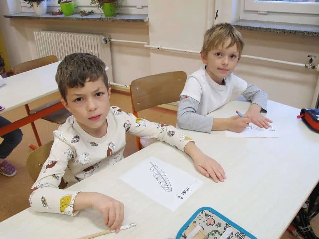 Fotografie z článku: Projektový den se svatým Martinem v I. B