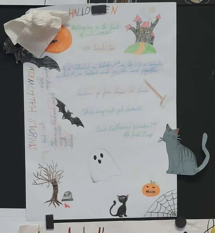 Fotografie z článku: Halloweenské projekty v AJ v VI.B