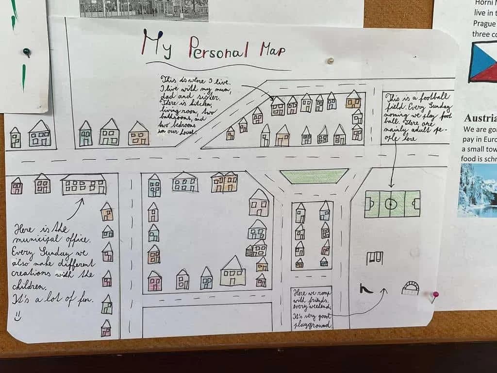 Fotografie z článku: My personal map - práce žáků VI.B