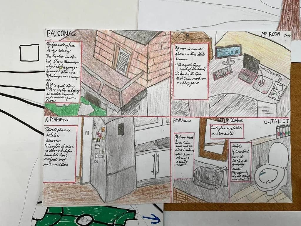 Fotografie z článku: My personal map - práce žáků VI.B