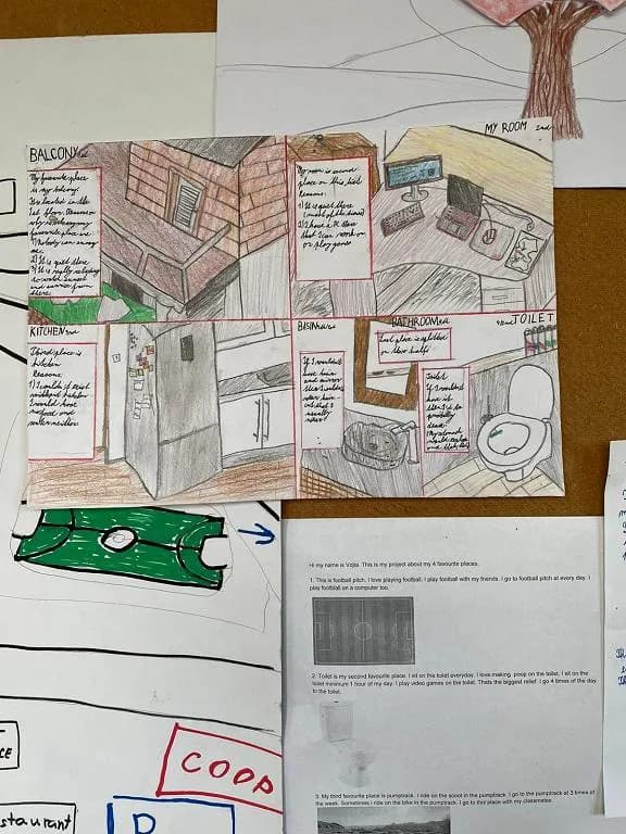 Fotografie z článku: My personal map - práce žáků VI.B