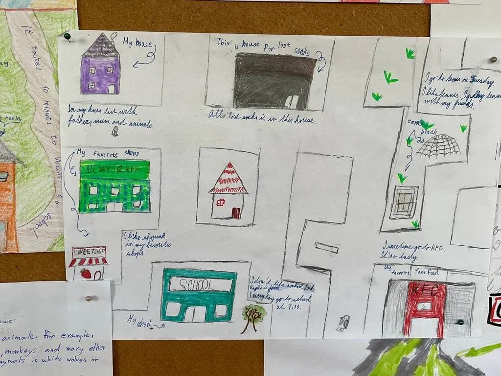 Fotografie z článku: My personal map - práce žáků VI.B
