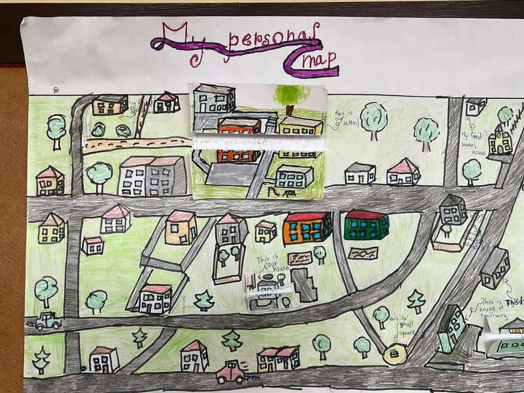 Fotografie z článku: My personal map - práce žáků VI.B