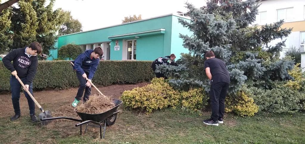Fotografie z článku: Zahradníci z deváté třídy