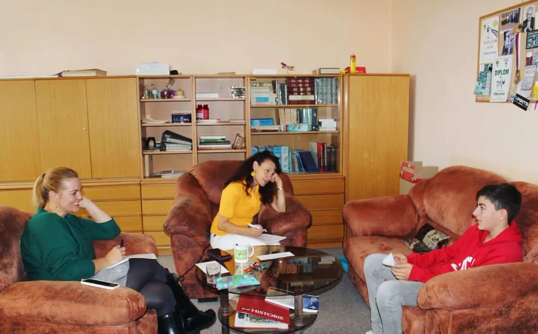 Fotografie z článku: Motivační pohovory s přihlášenými žáky do projektu Erasmus+