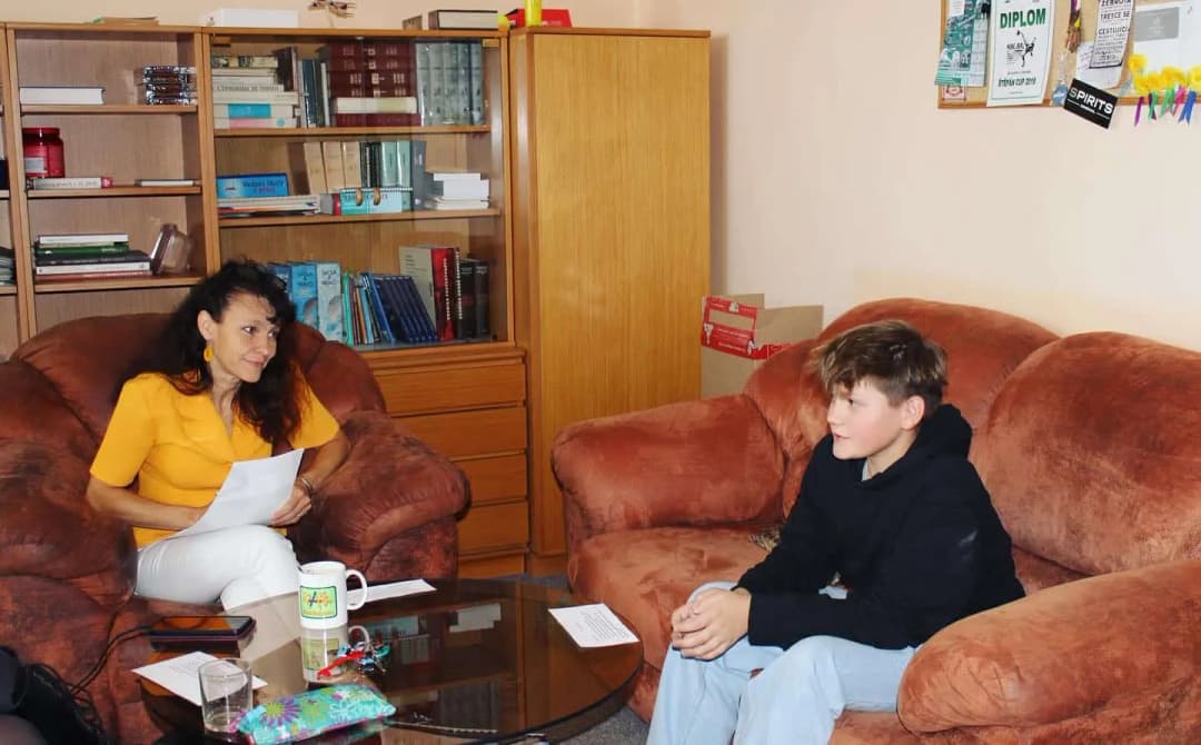 Fotografie z článku: Motivační pohovory s přihlášenými žáky do projektu Erasmus+