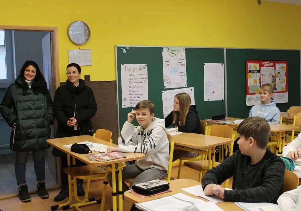 Fotografie z článku: Španělské pedagožky z Cadizu na jobshadowingu v Horní Moštěnici