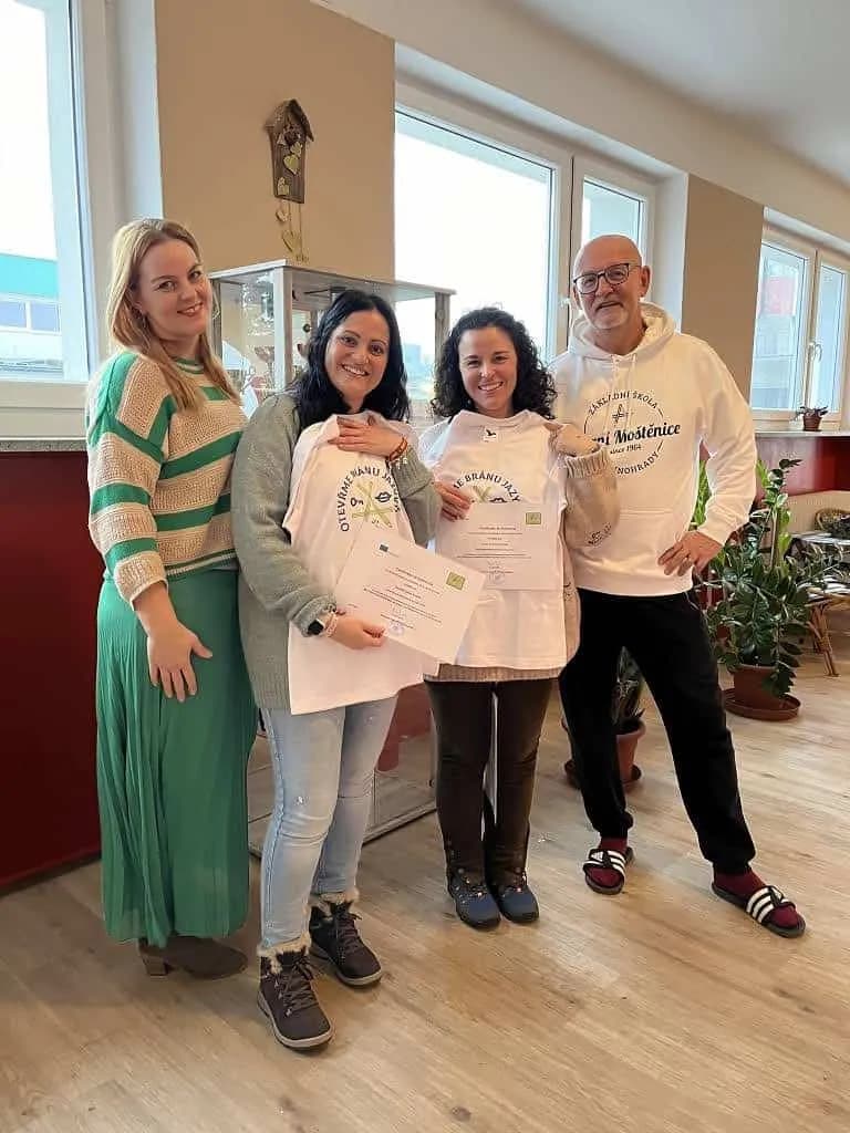 Fotografie z článku: Španělské pedagožky z Cadizu na jobshadowingu v Horní Moštěnici