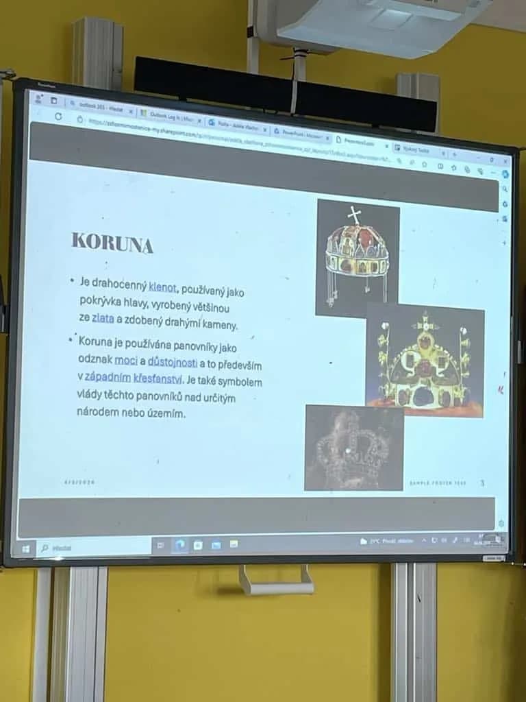 Fotografie z článku: Projektová hodina Karel IV.