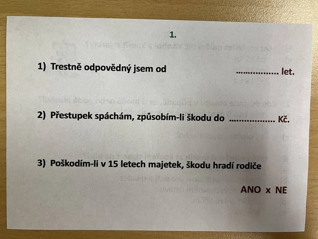 Fotografie z článku: Co vědět v 15 letech - preventivní program pro 9. třídy