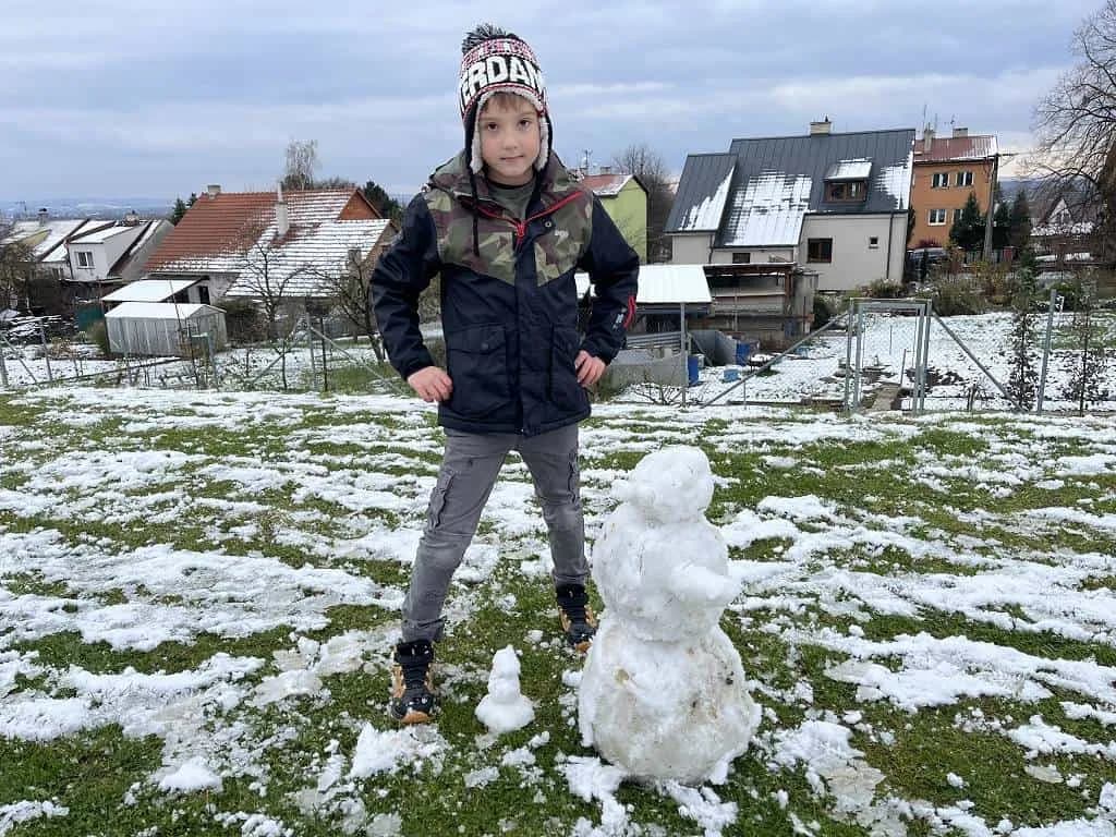 Fotografie z článku: První sníh