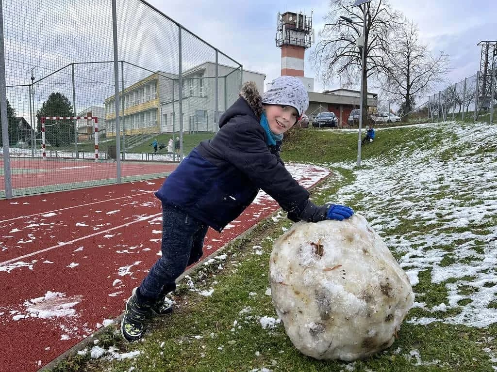 Fotografie z článku: První sníh