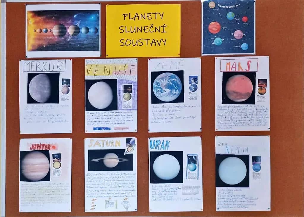 Fotografie z článku: Planety sluneční soustavy ve III.B