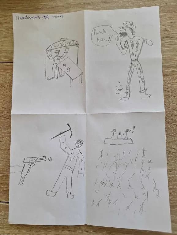 Fotografie z článku: Tic-Tac-Toe, Unfair game a komiksy ve výuce