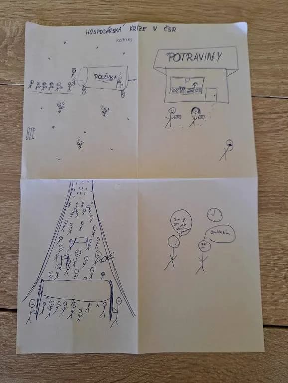 Fotografie z článku: Tic-Tac-Toe, Unfair game a komiksy ve výuce