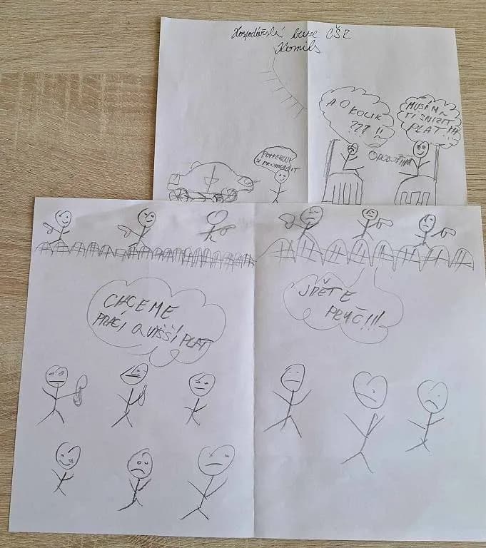 Fotografie z článku: Tic-Tac-Toe, Unfair game a komiksy ve výuce