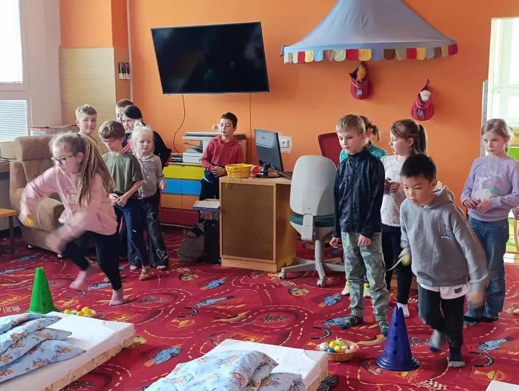 Fotografie z článku: Velikonoční návštěva I. A u Berušek v MŠ