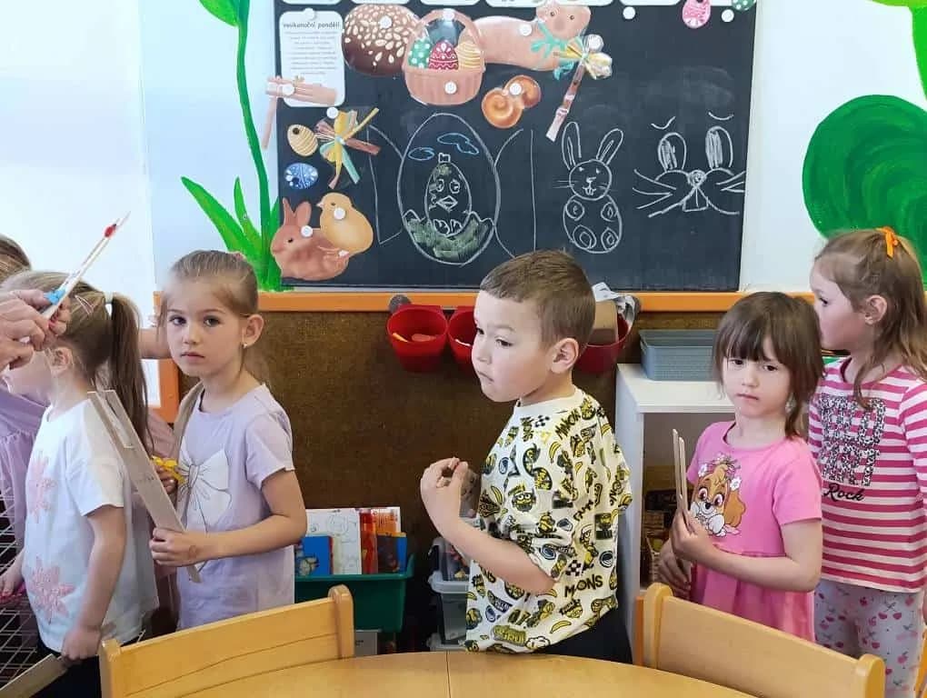 Fotografie z článku: Velikonoční návštěva I. A u Berušek v MŠ