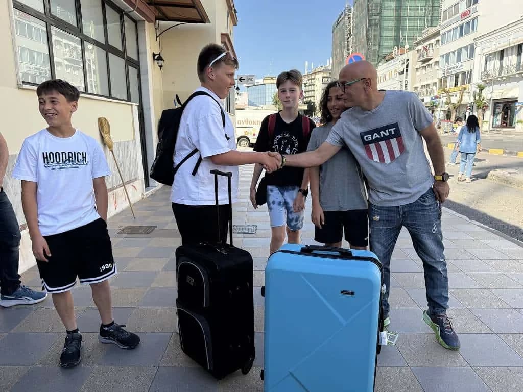 Fotografie z článku: Naši žáci v Řecku