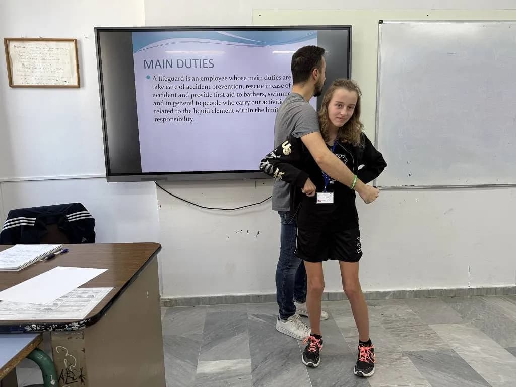 Fotografie z článku: Naši žáci v Řecku