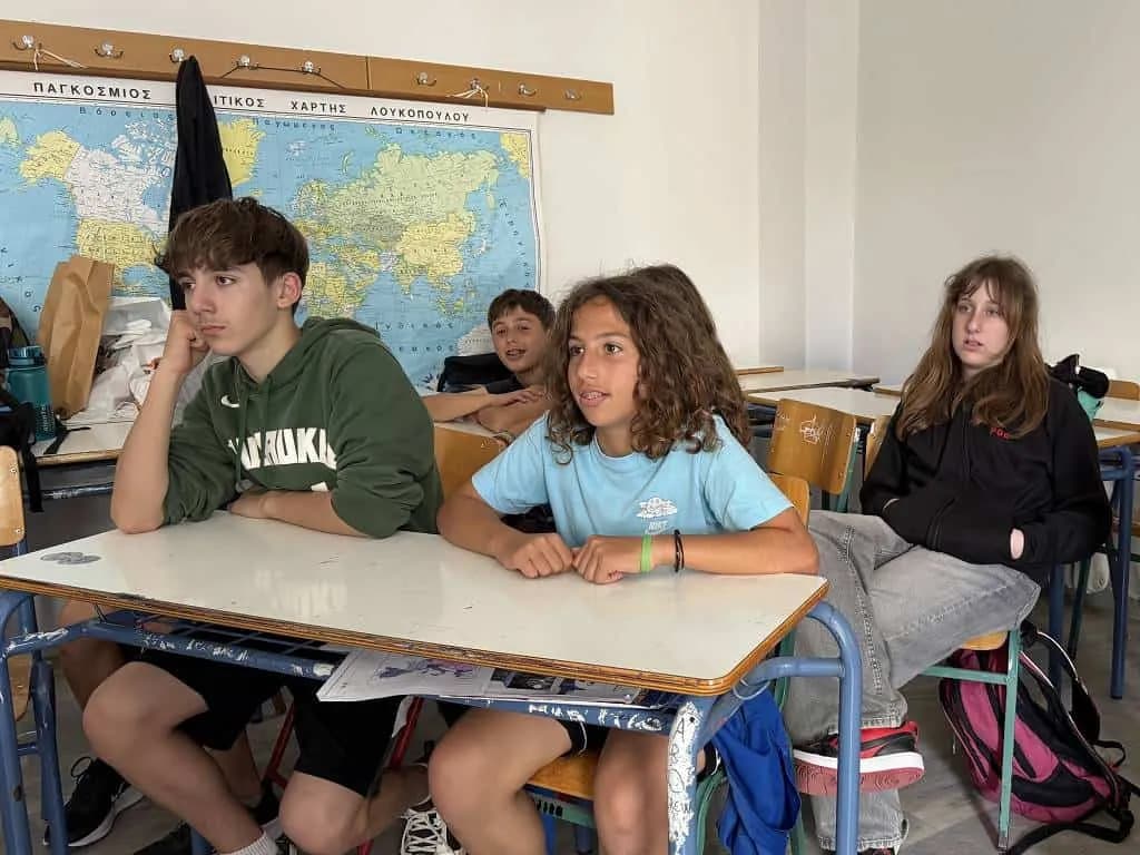 Fotografie z článku: Naši žáci v Řecku