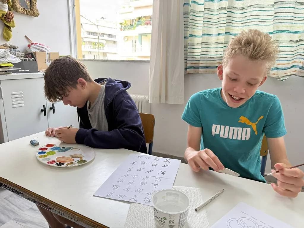 Fotografie z článku: Naši žáci v Řecku