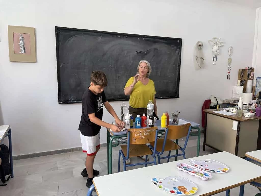 Fotografie z článku: Naši žáci v Řecku