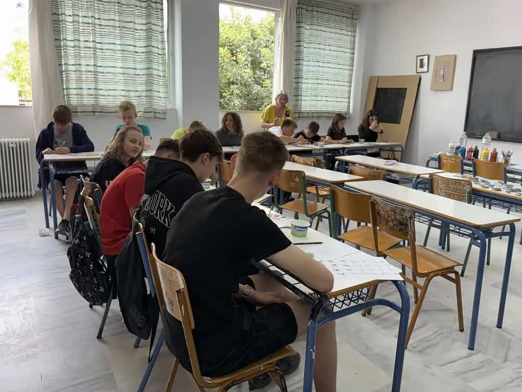 Fotografie z článku: Naši žáci v Řecku