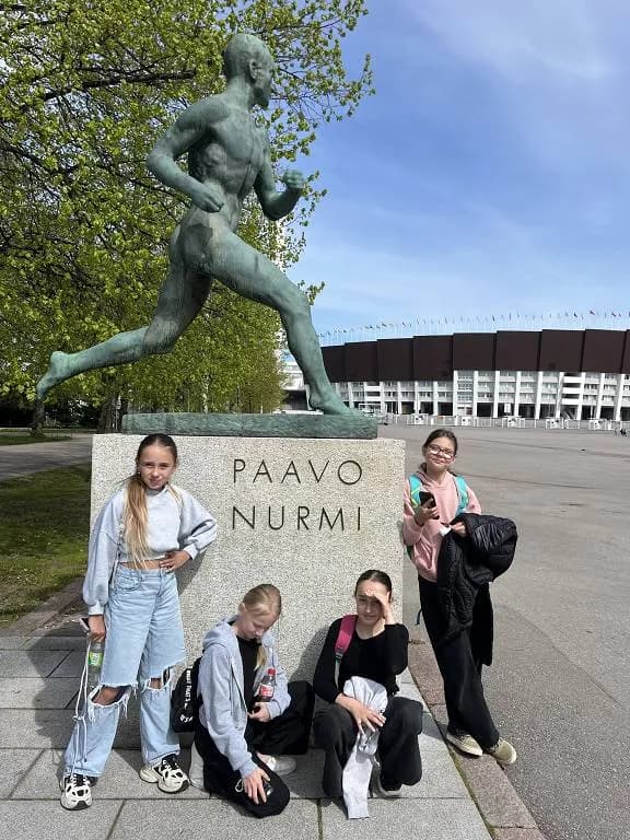 Fotografie z článku: Jak "Sport spojil" naše žáky s těmi finskými