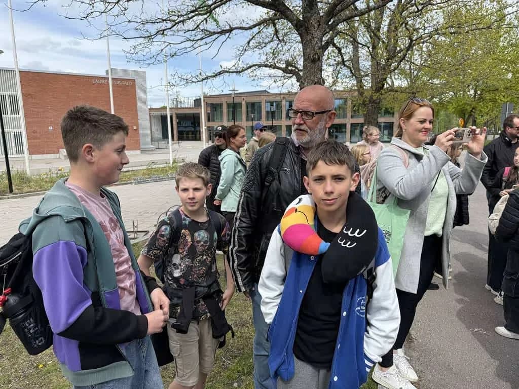 Fotografie z článku: Jak "Sport spojil" naše žáky s těmi finskými