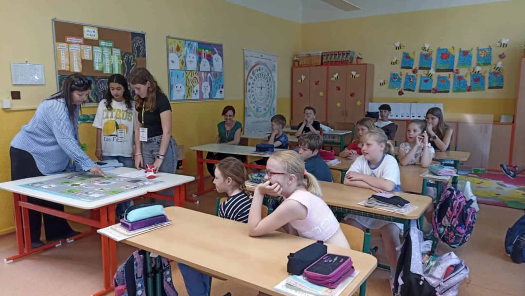 Fotografie z článku: Portugalští žáci ve III. B