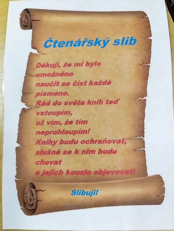 Fotografie z článku: Pasování prvňáčků na čtenáře