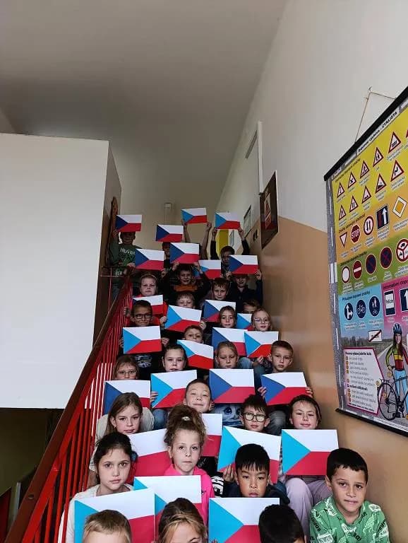 Fotografie z článku: Český den s českými vlajkami