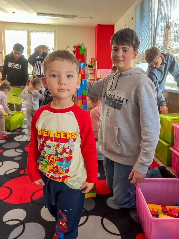 Fotografie z článku: První setkání šesťáků s dětmi z Koťátek