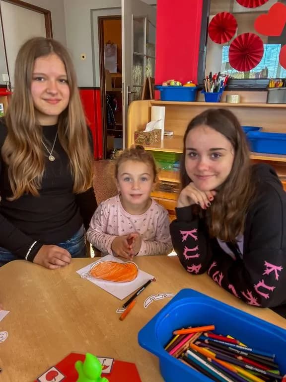 Fotografie z článku: První setkání šesťáků s dětmi z Koťátek