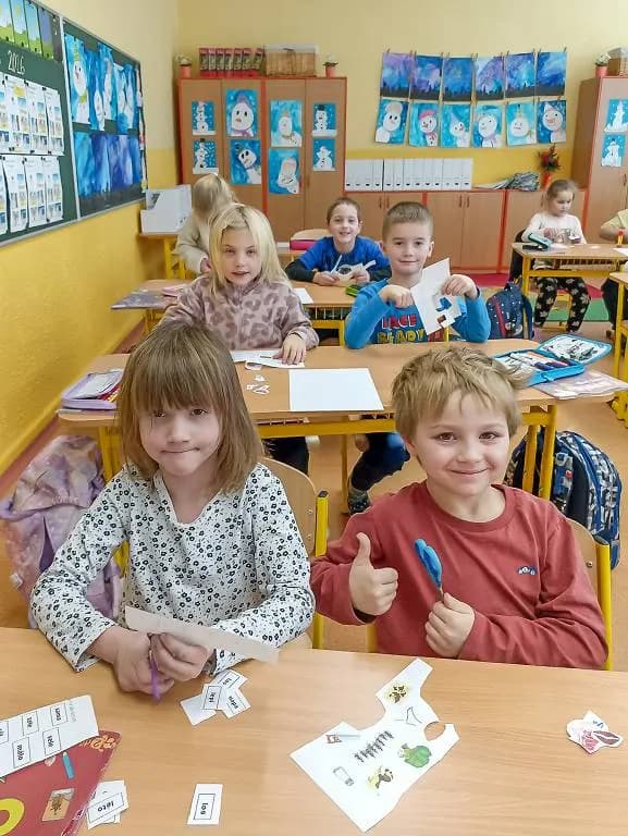 Fotografie z článku: Učení hrou v I. A v prosinci a lednu