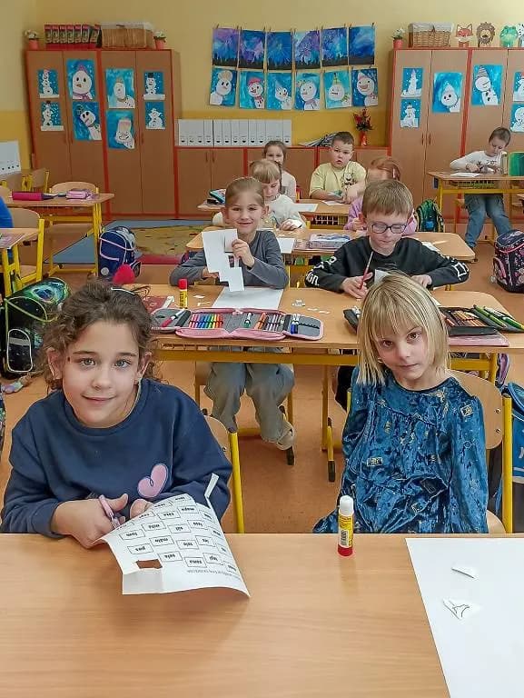 Fotografie z článku: Učení hrou v I. A v prosinci a lednu