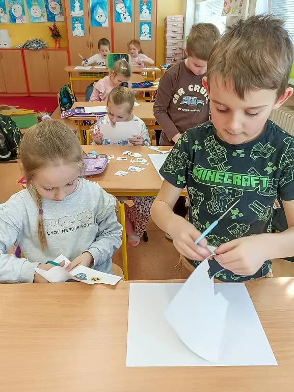 Fotografie z článku: Učení hrou v I. A v prosinci a lednu