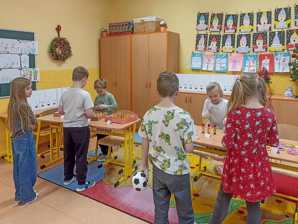 Fotografie z článku: Učení hrou v I. A v prosinci a lednu