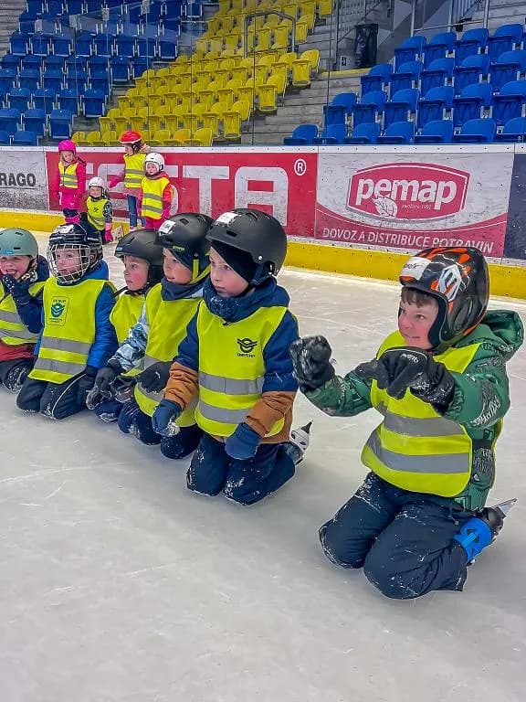 Fotografie z článku: ⛸️ Bruslení Včeliček a Berušek
