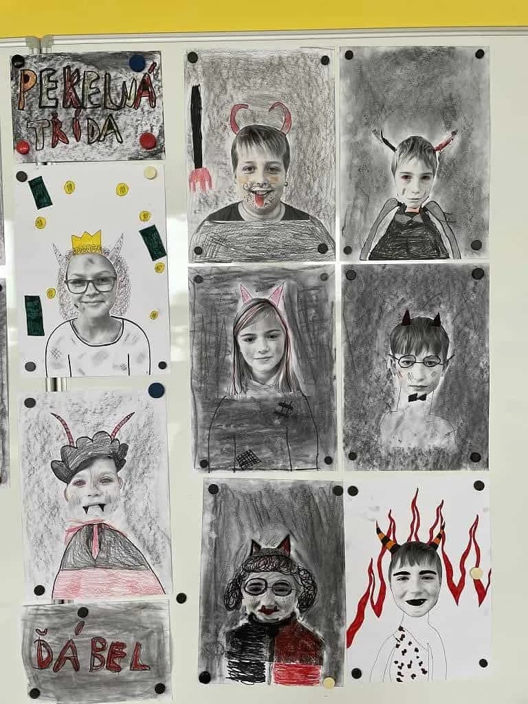 Fotografie z článku: Zimní tvoření se IV.B
