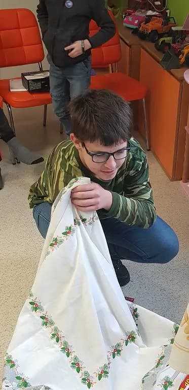 Fotografie z článku: Vánoční nadělování u Veverek