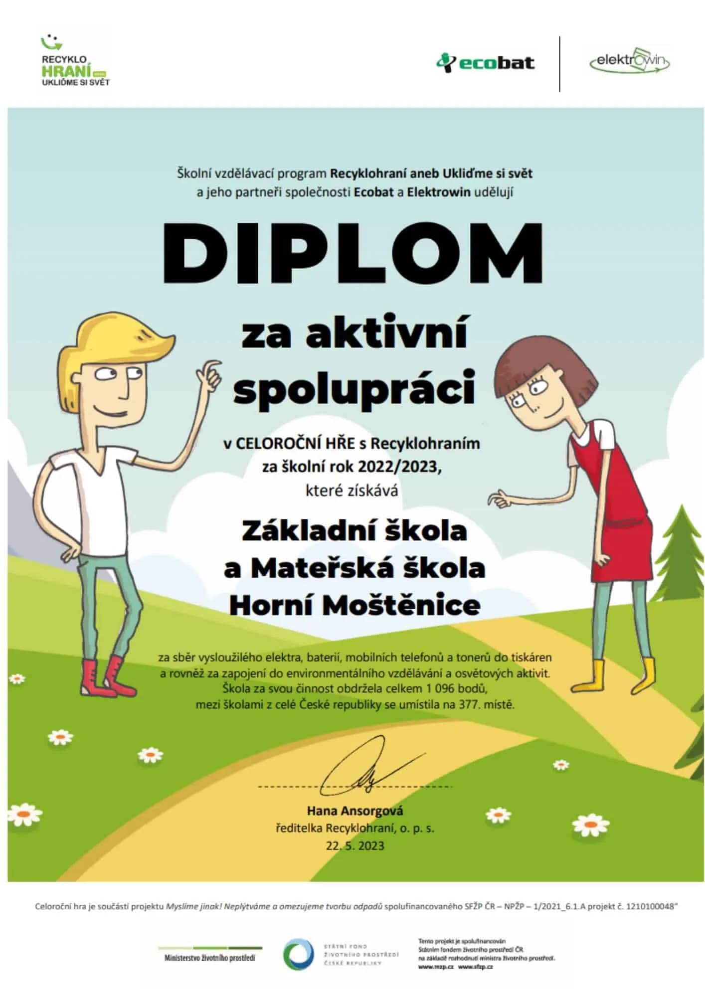 Sběr baterií, elektra, mobilních telefonů a tonerů
