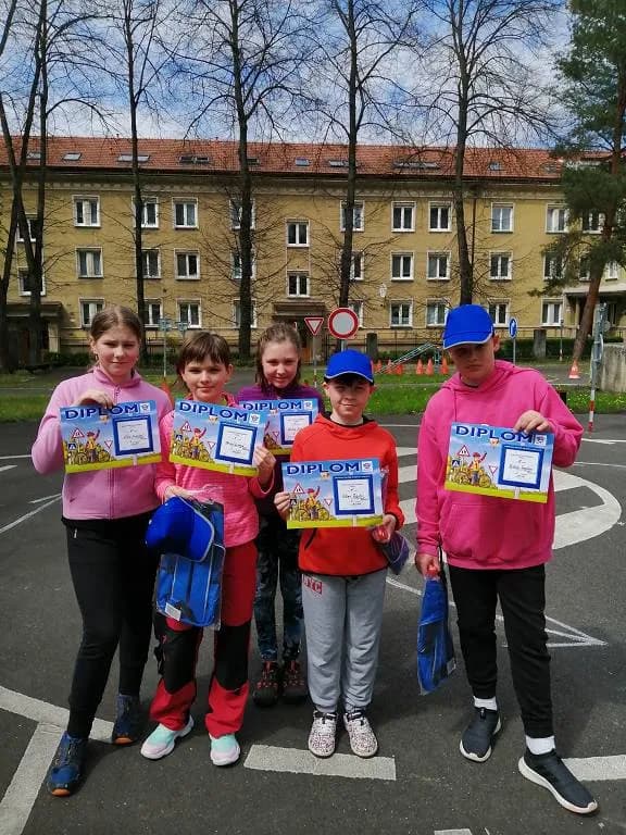 Fotografie z článku: Vítězství v oblastním kole Dopravní soutěže mladých cyklistů