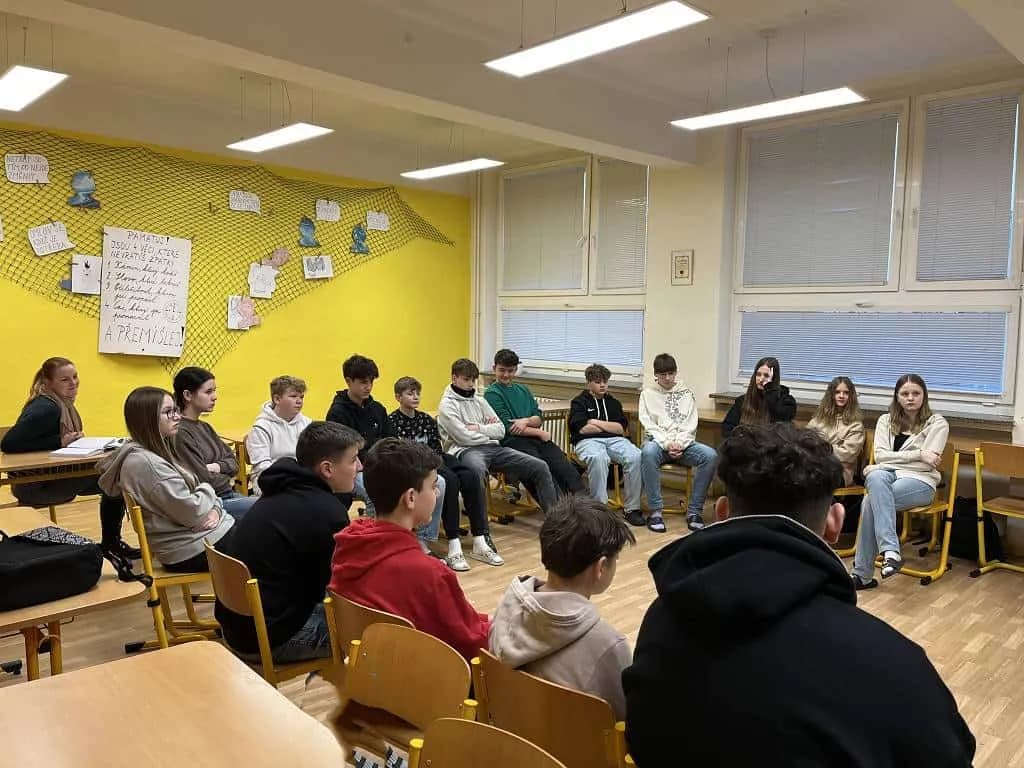 Fotografie z článku: Respektování jiných a jejich názoru - preventivní program VIII. A