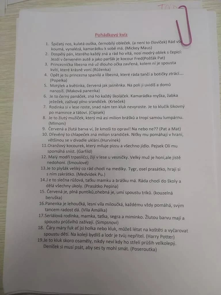 Fotografie z článku: Z pohádky do pohádky - ŠD Sovičky a Veverky