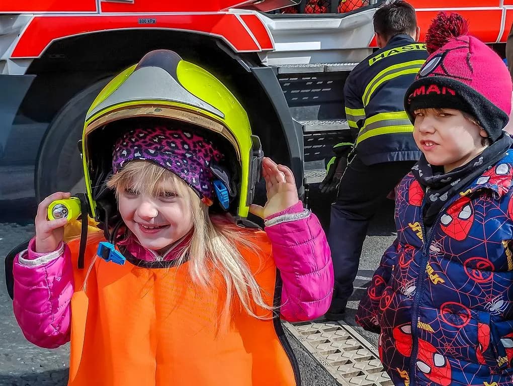 Fotografie z článku: Exkurze MŠ u hasičů v Přerově 🚒