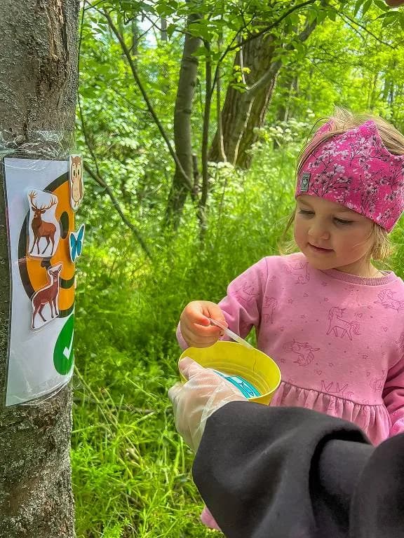 Fotografie z článku: Šesťáci a školkáčci na společné Stezce za odpadem